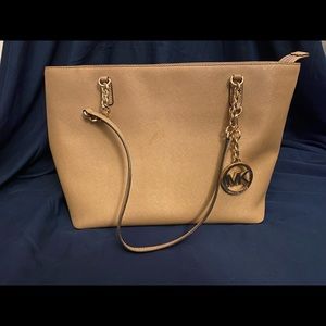 Michael Kors Beige Medium Tote Bag Purse